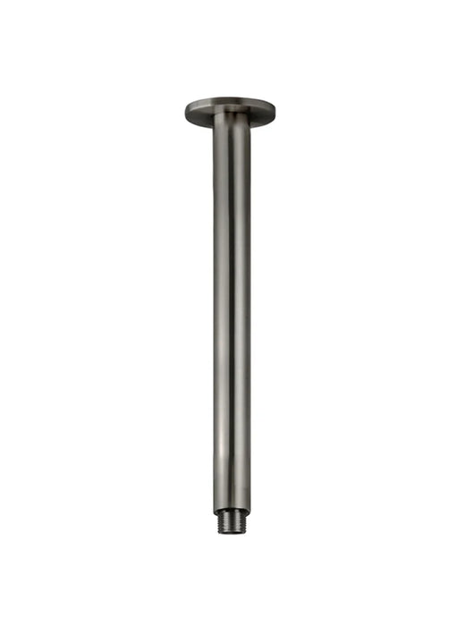 Meir Round Ceiling Shower Arm 300mm Gunmetal