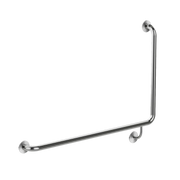Meir  Mobility 90 Degree Left Side Grab Rail 600mm Brushed Nickel