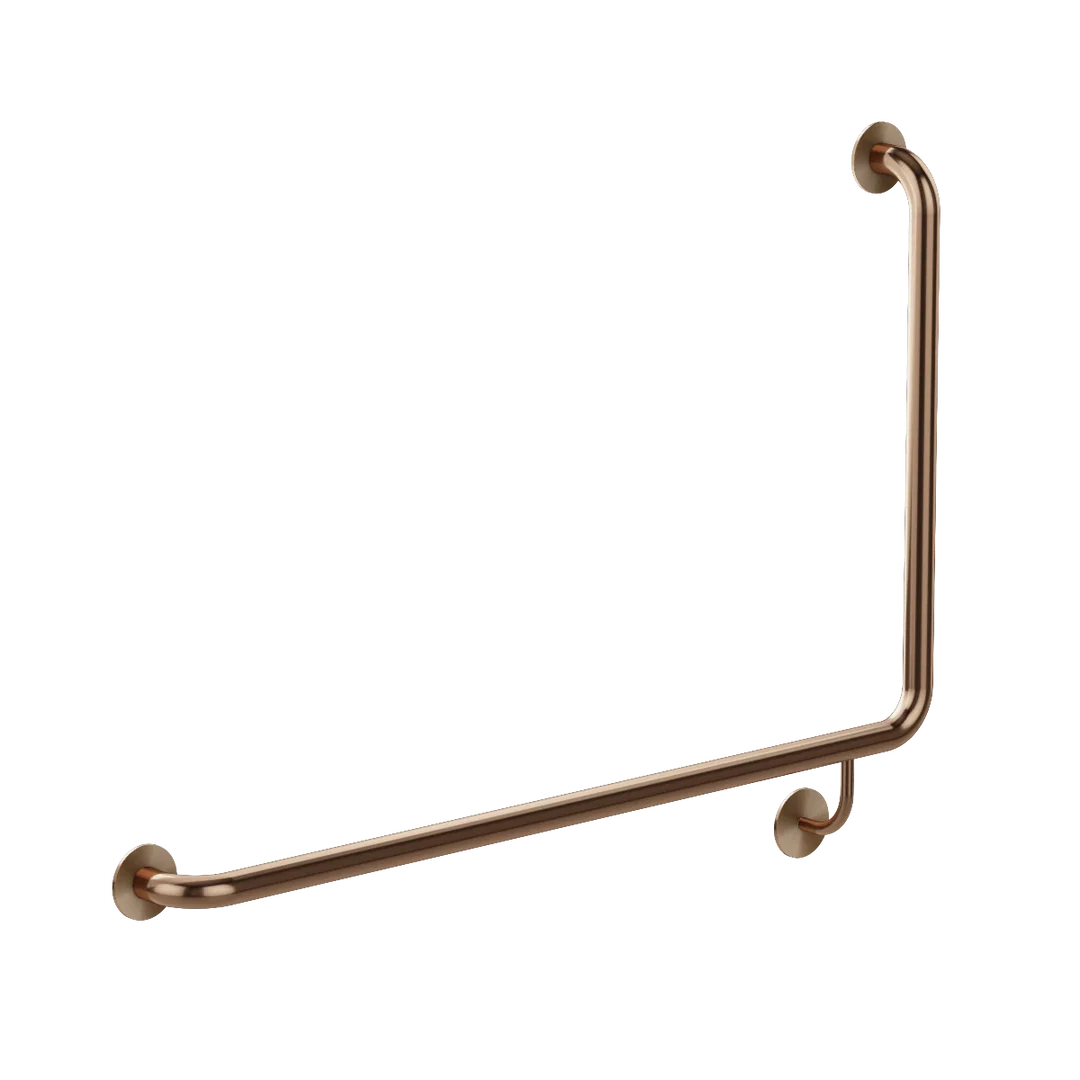 Meir Mobility 90 Degree Left Side Grab Rail 600mm Lustre Bronze