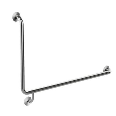 Meir  Mobility 90 Degree Right Side Grab Rail 600mm Brushed Nickel