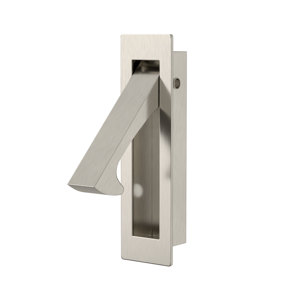 Meir Sliding Door Edge Pull Brushed Nickel
