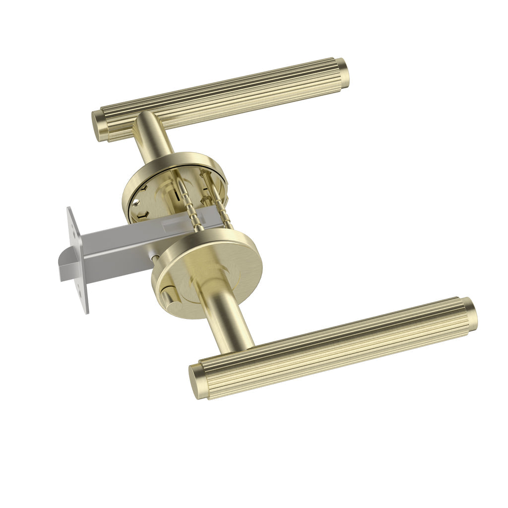 Meir Oppen Linear Lever Door Handle - Privacy Tiger Bronze