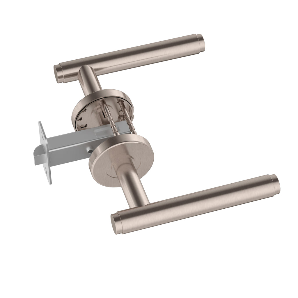 Meir Oppen Brushed Lever Door Handle - Passage Champagne