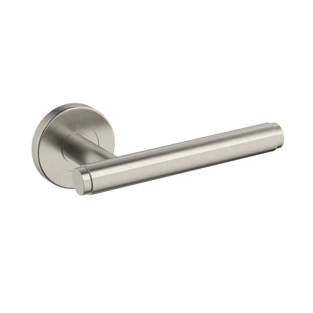 Meir Oppen Brushed Lever Door Handle - Passage Brushed Nickel