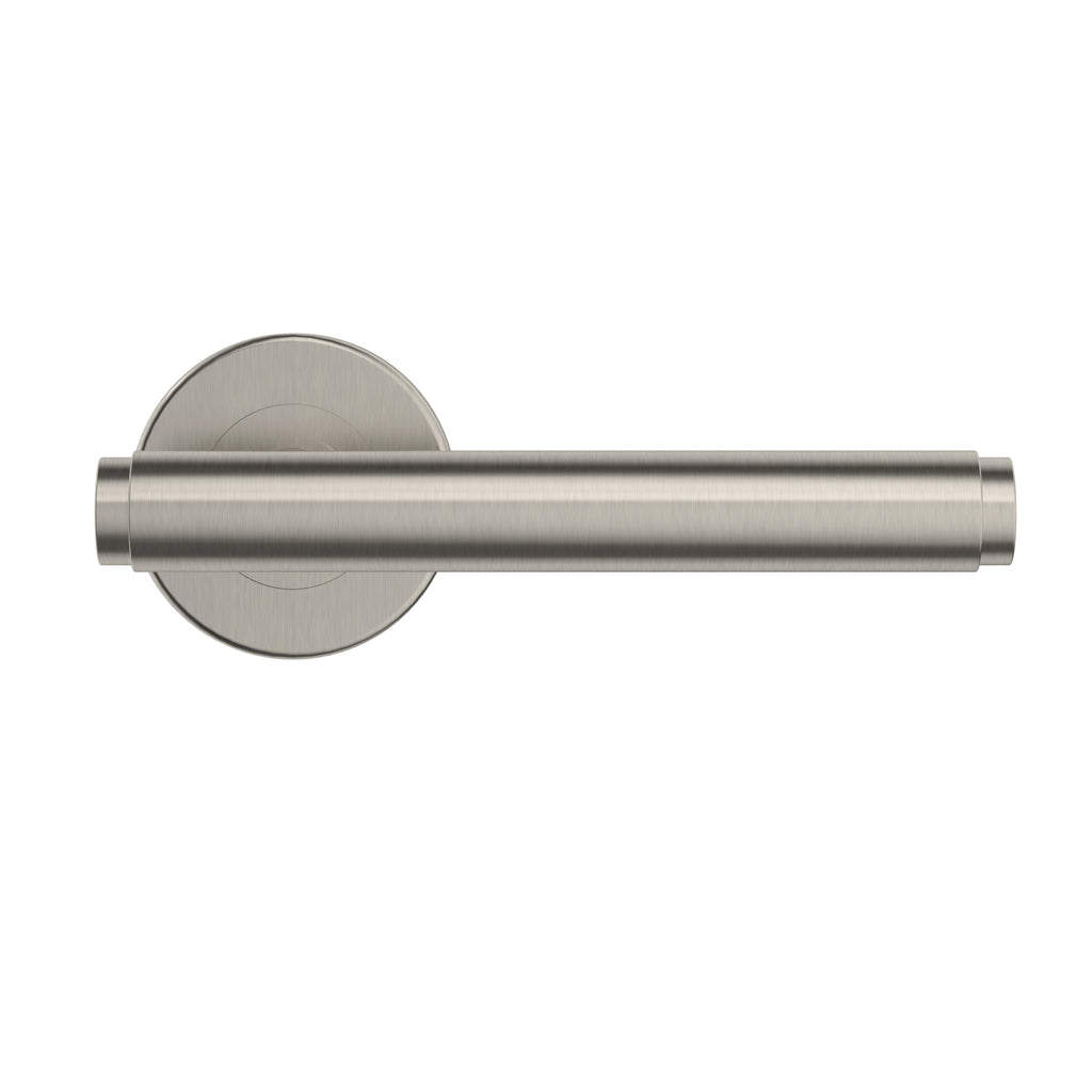 Meir Oppen Brushed Lever Door Handle - Passage Brushed Nickel