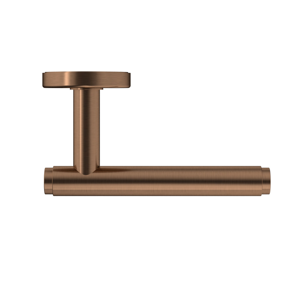 Meir Oppen Brushed Lever Door Handle - Passage Lustre Bronze