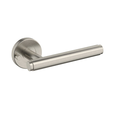 Meir Oppen Brushed Lever Door Handle - Privacy Brushed Nickel