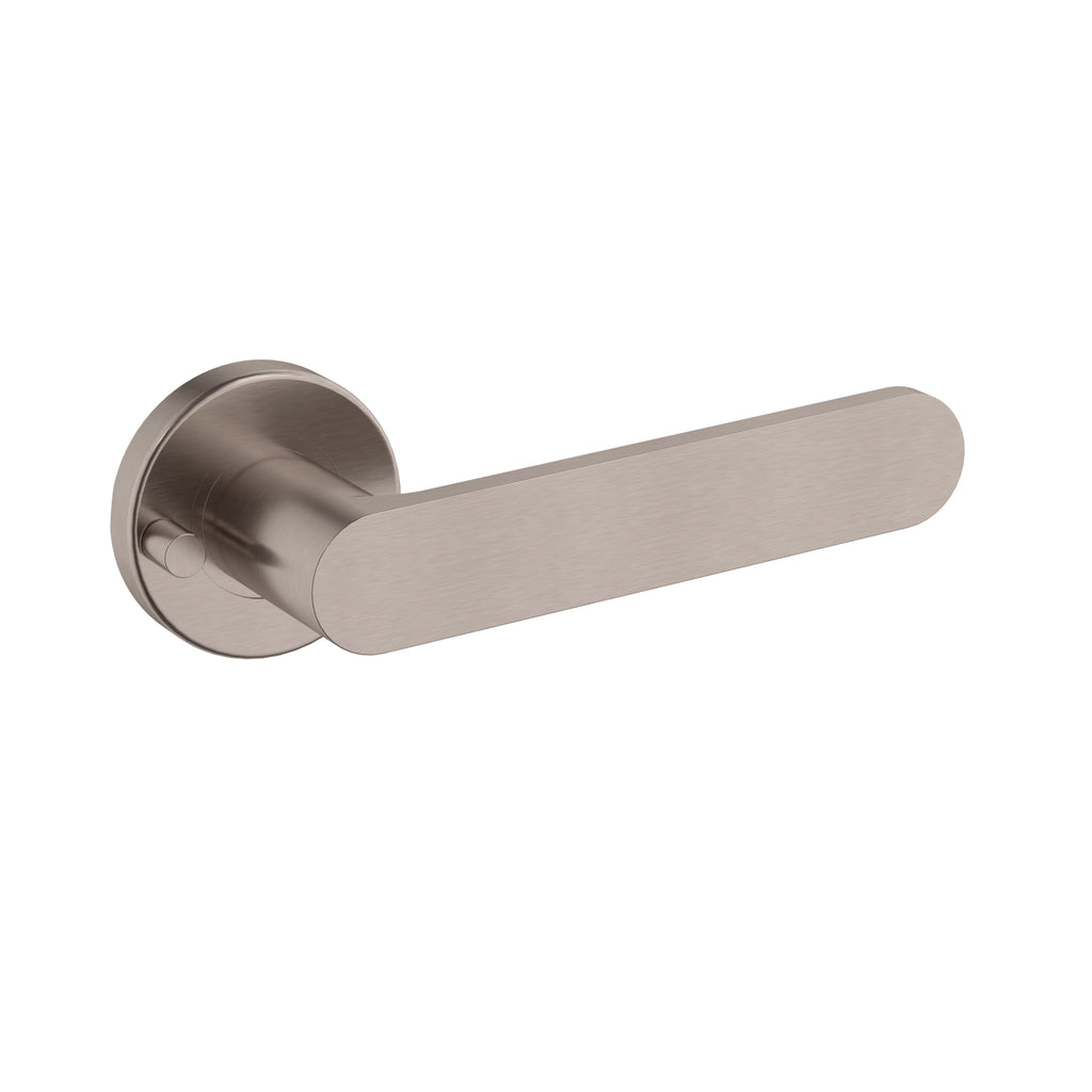 Meir Curvaé Flat Lever Door Handle - Privacy Champagne