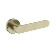 Meir Curvaé Flat Lever Door Handle - Privacy Tiger Bronze