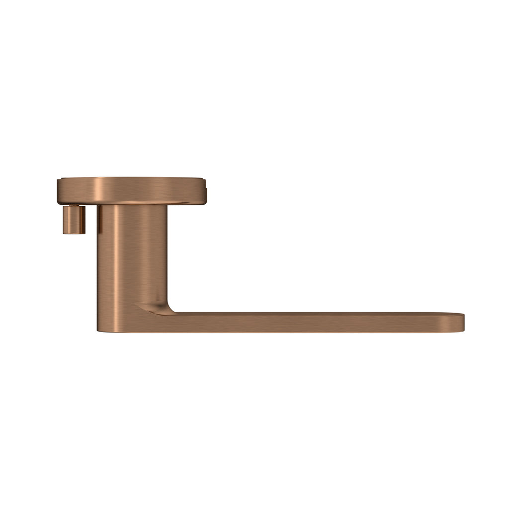 Meir Curvaé Flat Lever Door Handle - Privacy Lustre Bronze