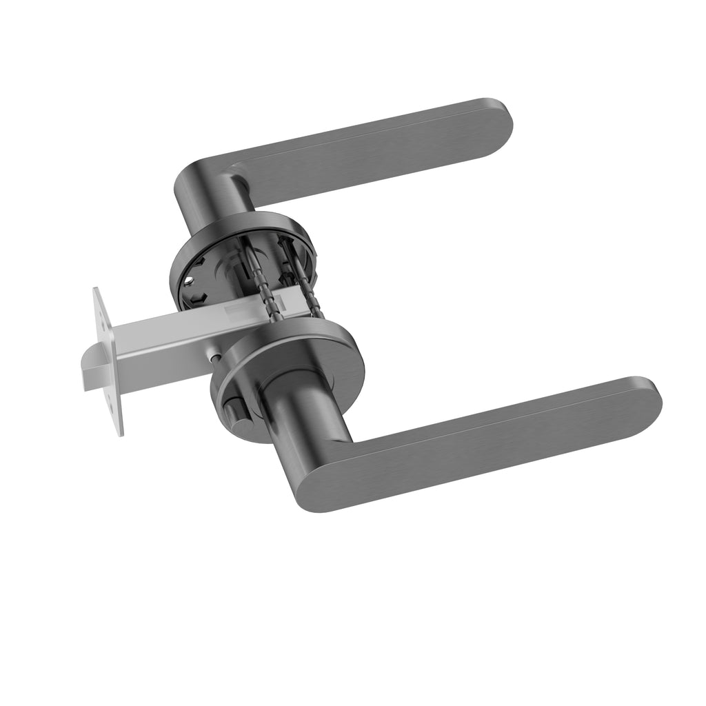 Meir Curvaé Flat Lever Door Handle - Privacy Shadow