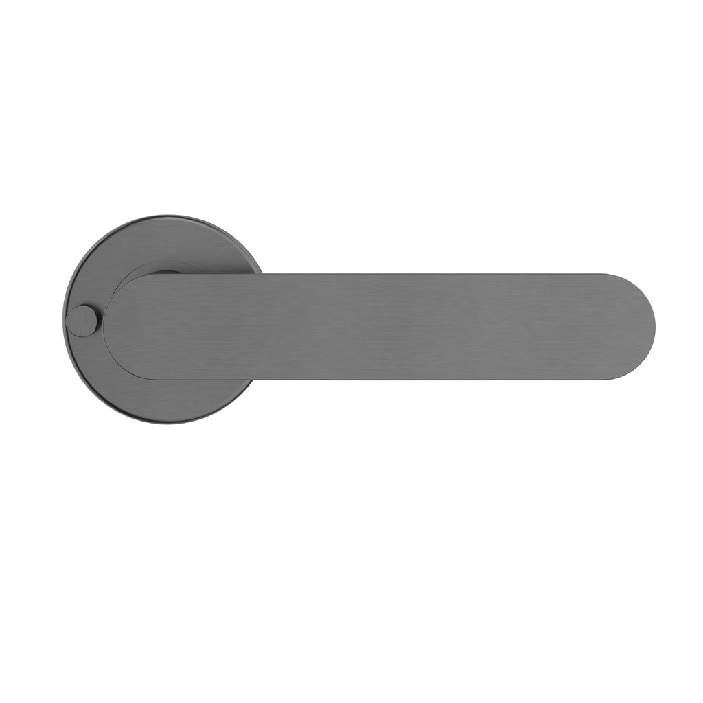 Meir Curvaé Flat Lever Door Handle - Privacy Shadow