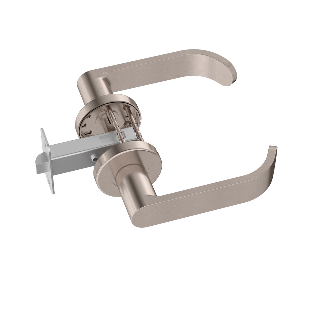 Meir Curvaé Return Lever Door Handle - Passage Champagne