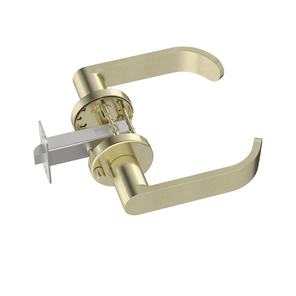 Meir Curvaé Return Lever Door Handle - Privacy Tiger Bronze