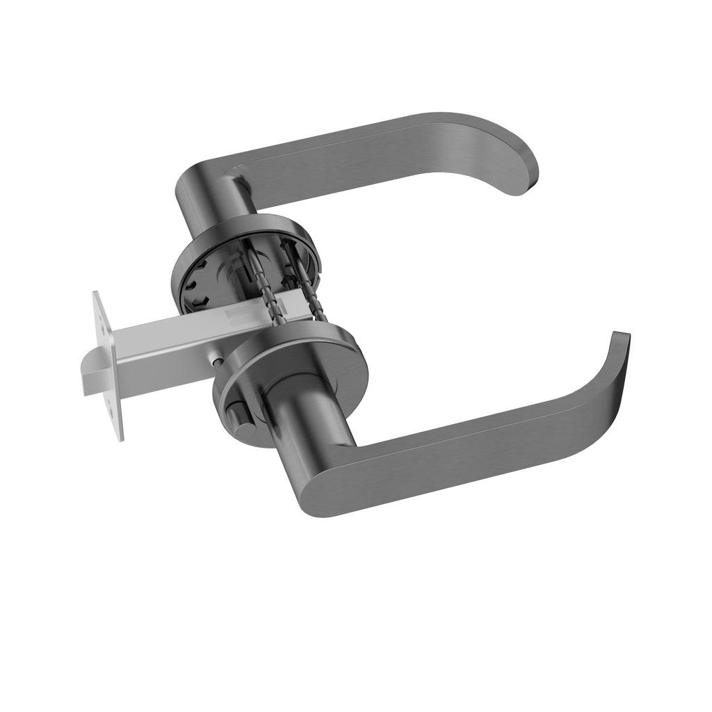 Meir Curvaé Return Lever Door Handle - Privacy Shadow