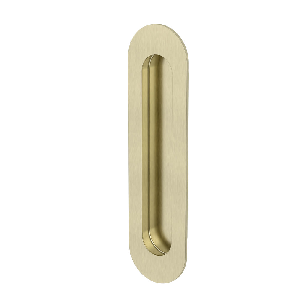 Meir Curvaé Oval Flush Pull - Passage Tiger Bronze