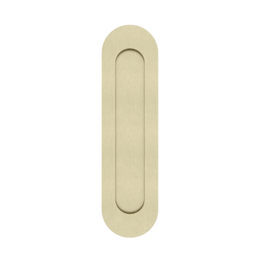 Meir Curvaé Oval Flush Pull - Passage Tiger Bronze