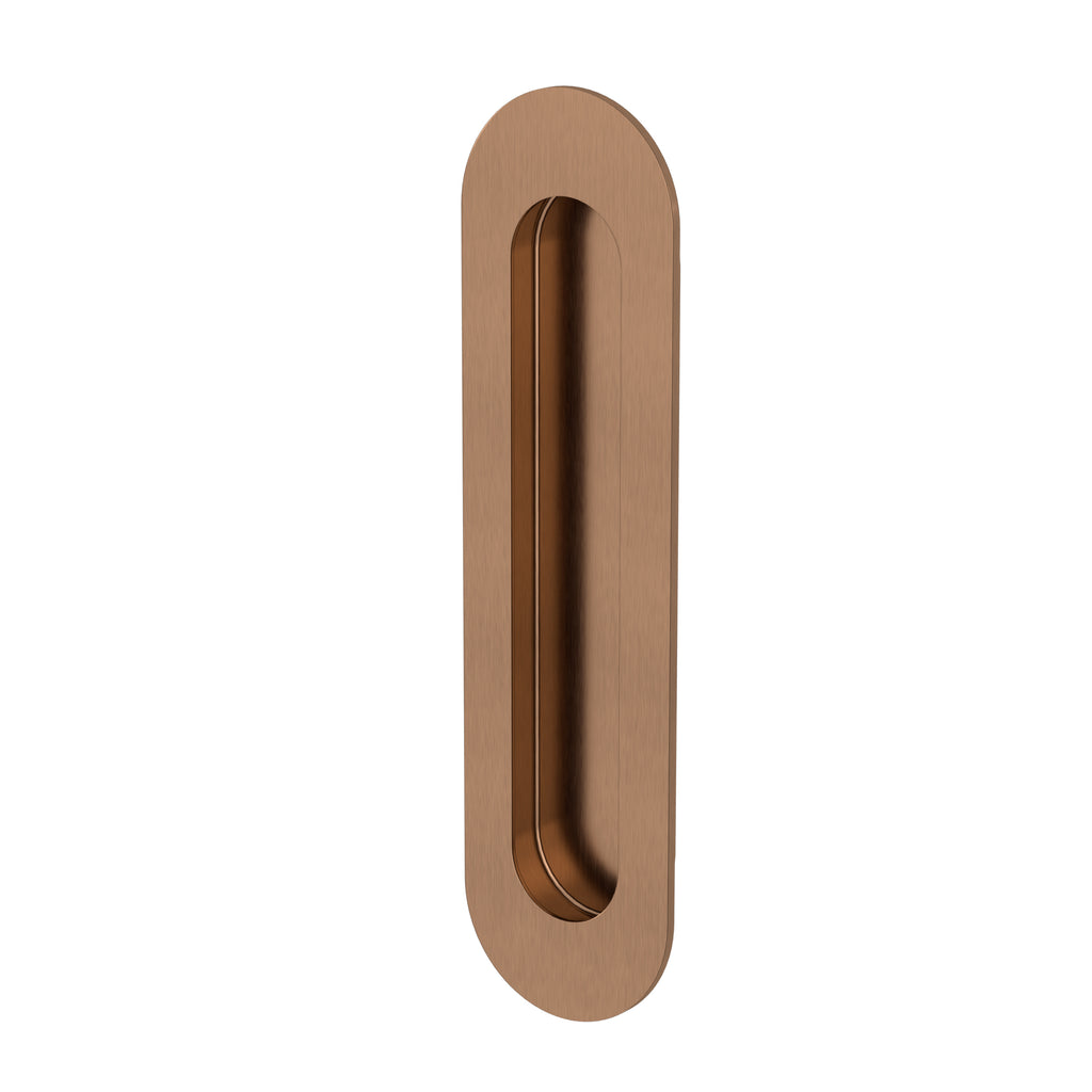 Meir Curvaé Oval Flush Pull - Passage Lustre Bronze