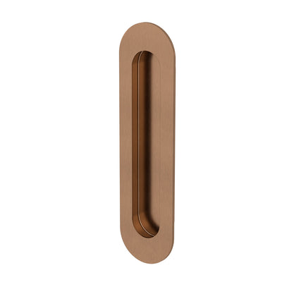 Meir Curvaé Oval Flush Pull - Passage Lustre Bronze