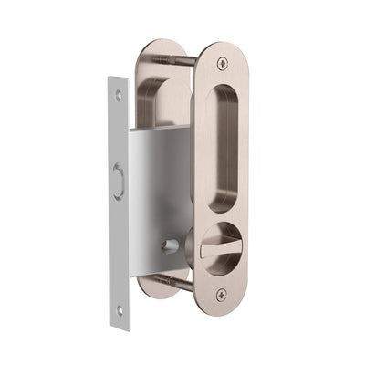 Meir Curvaé Oval Flush Pull - Privacy Champagne