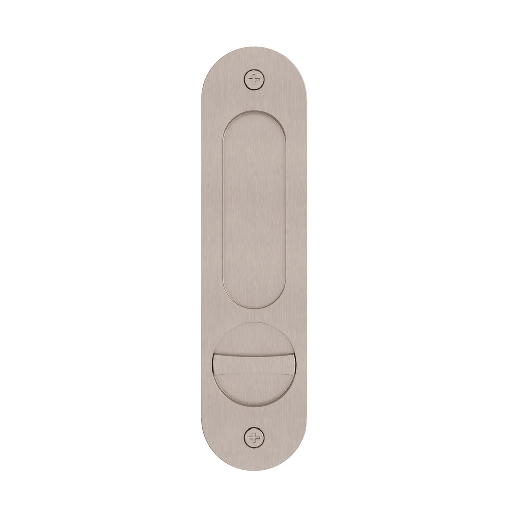 Meir Curvaé Oval Flush Pull - Privacy Champagne