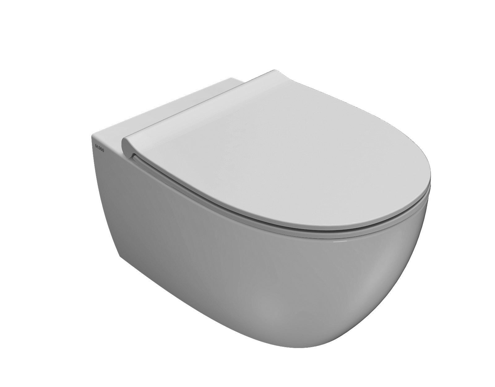 Globo 4All SENZABRIDA® Wall Hung Pan Gloss White