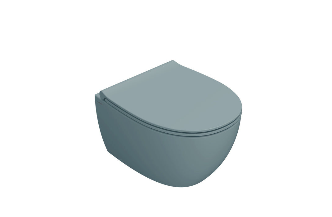 Globo 4All Compact SENZABRIDA® Wall Hung Pan Bluette