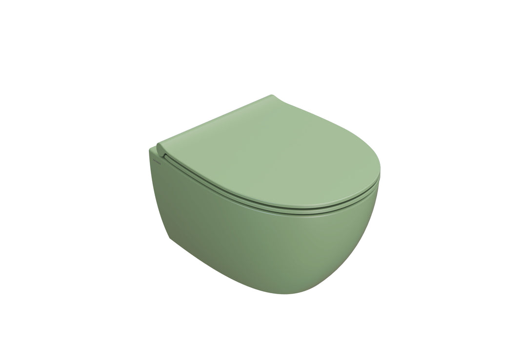 Globo 4All Compact SENZABRIDA® Wall Hung Pan Fleece Lime