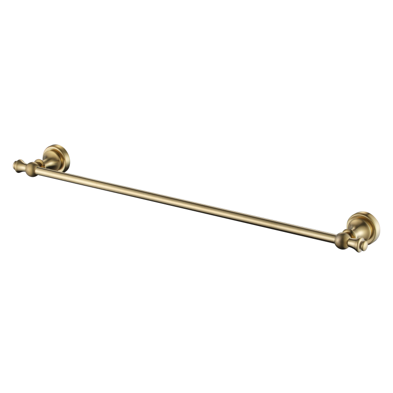 Modern National Medoc Single Towel Rail 600mm - Brushed Bronze