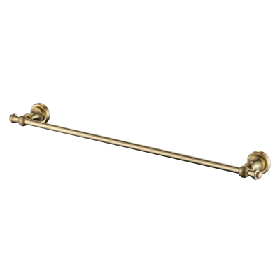 Modern National Medoc Single Towel Rail 600mm - Brushed Bronze