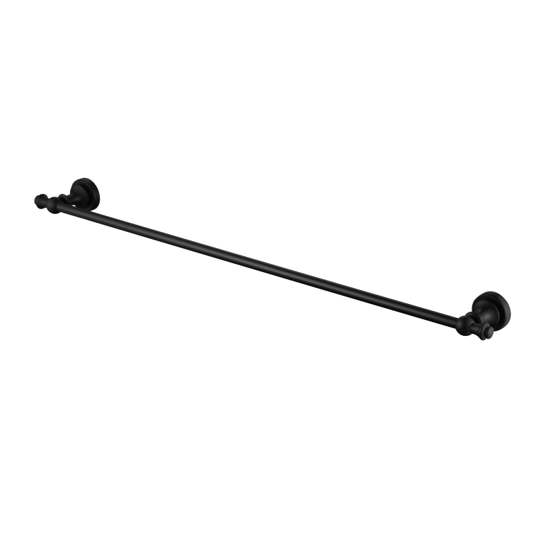 Modern National Medoc Single Towel Rail 750mm - Matte Black