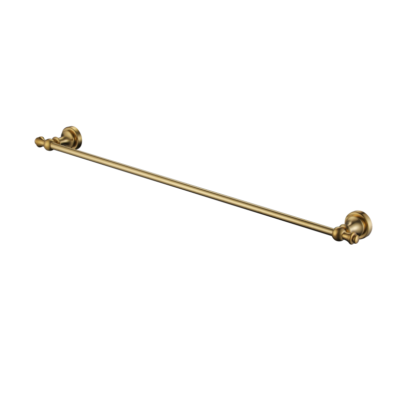 Modern National Medoc Single Towel Rail 750mm - Brushed Bronze