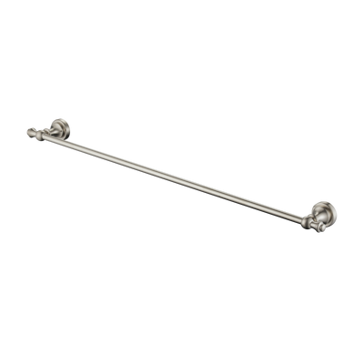 Modern National Medoc Single Towel Rail 750mm - Brushed Nickel