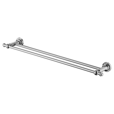 Modern National Medoc Double Towel Rail 600mm - Chrome