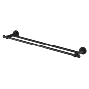 Modern National Medoc Double Towel Rail 600mm - Matte Black