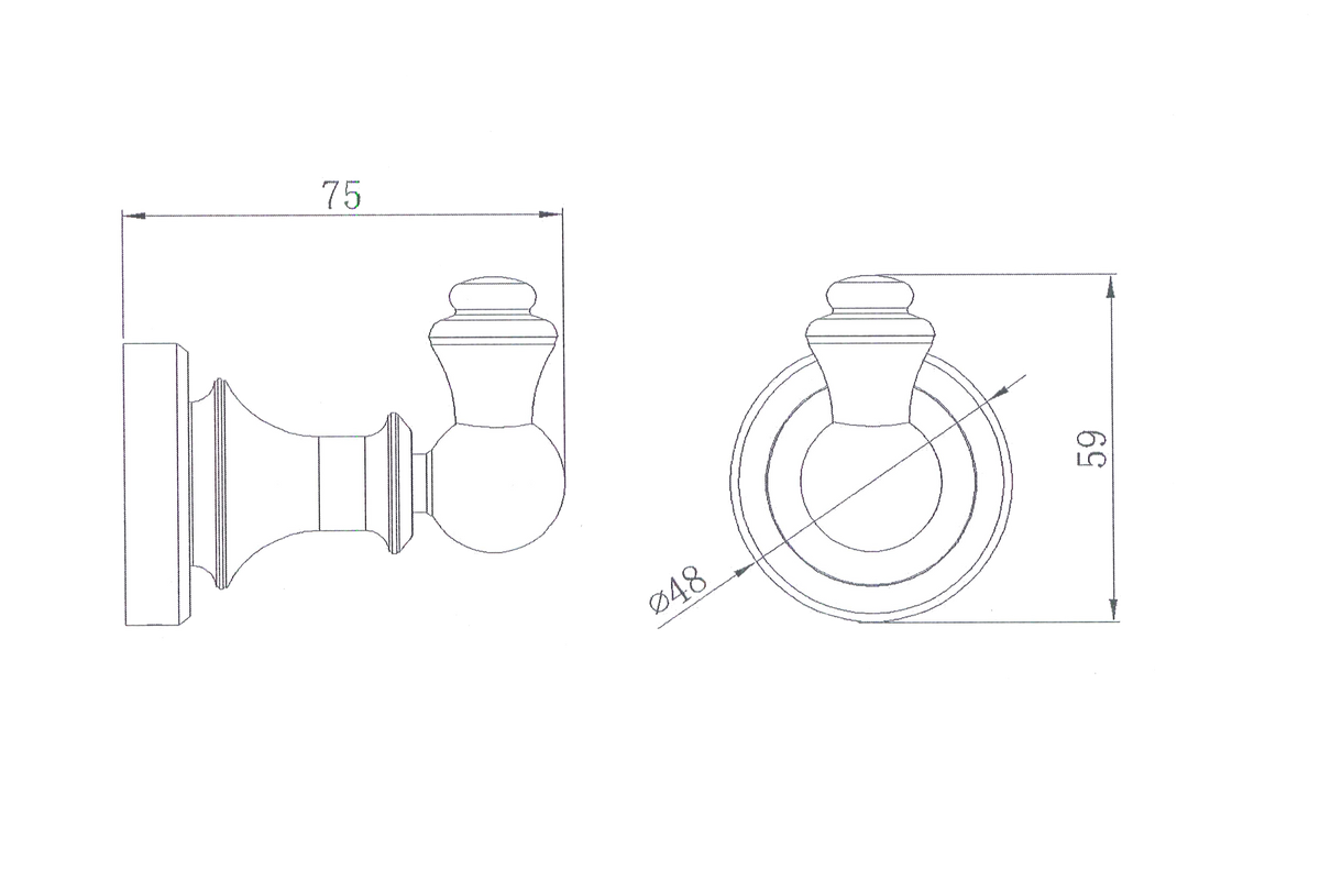 Medoc Single Robe Hook - Alternate View