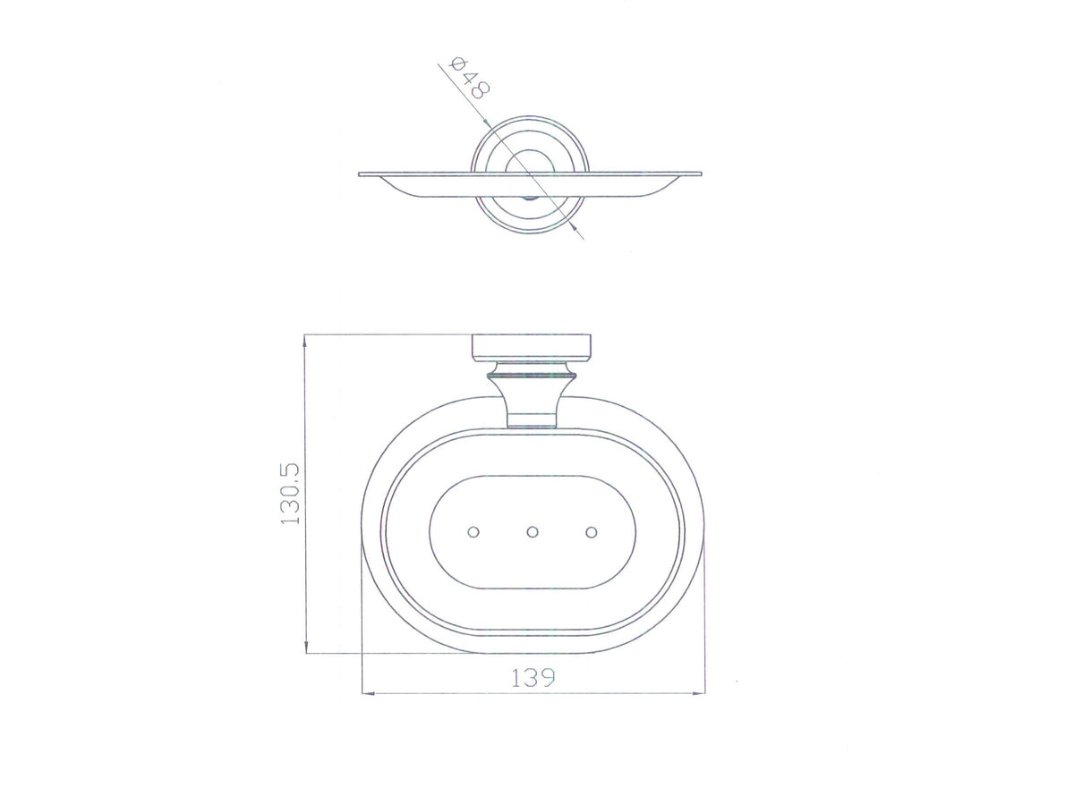 Medoc Soap Dish - Alternate View