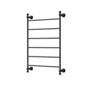 Modern National Medoc 6 Bar Heated Towel Rail - Matte Black