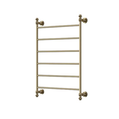 Modern National Medoc 6 Bar Heated Towel Rail - Brushed Bronze