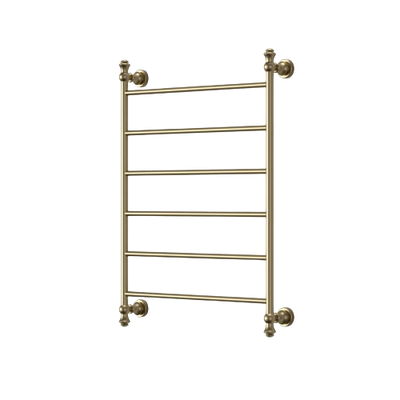 Modern National Medoc 6 Bar Heated Towel Rail - Brushed Bronze