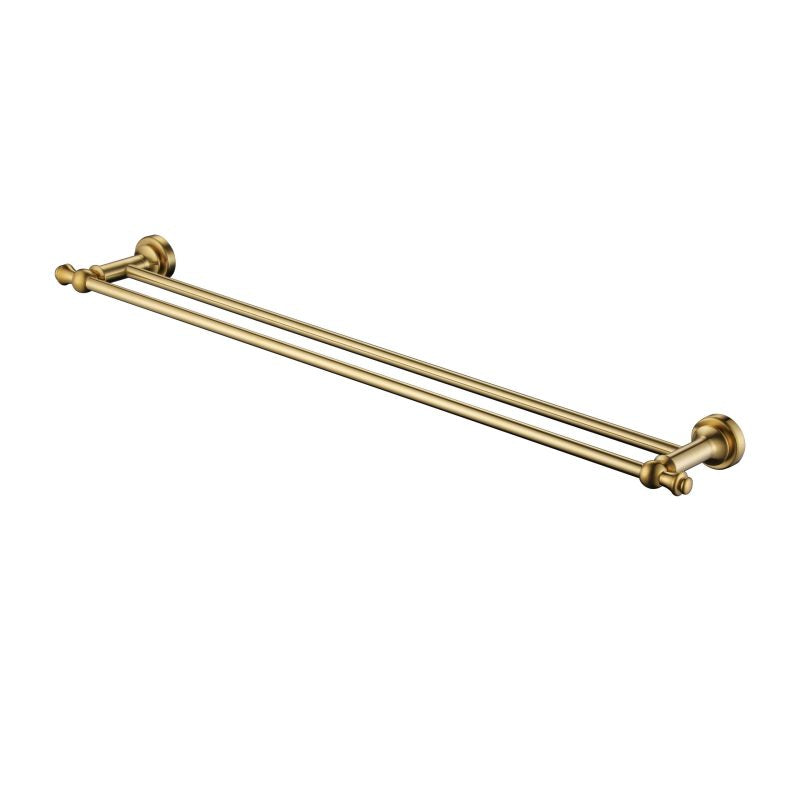 Modern National Medoc Double Towel Rail 750mm - Brushed Bronze
