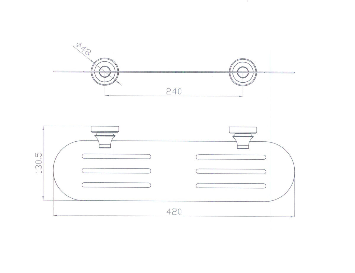 Medoc Metal Shelf - Alternate View