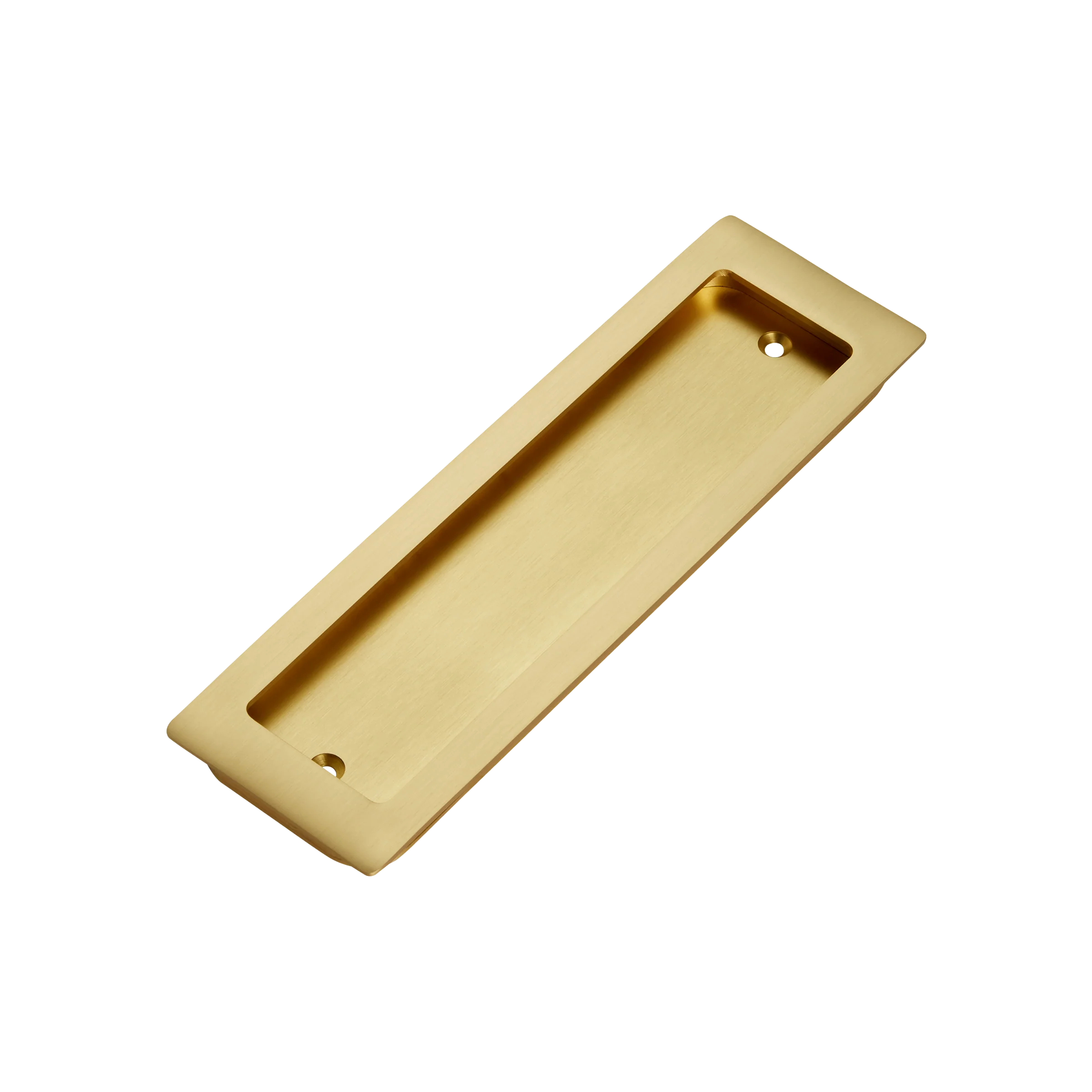 Momo Handles Cavity Slider Flush Pull Brushed Satin Brass