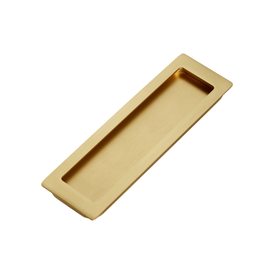 Momo Handles Cavity Slider Flush Pull Brushed Satin Brass