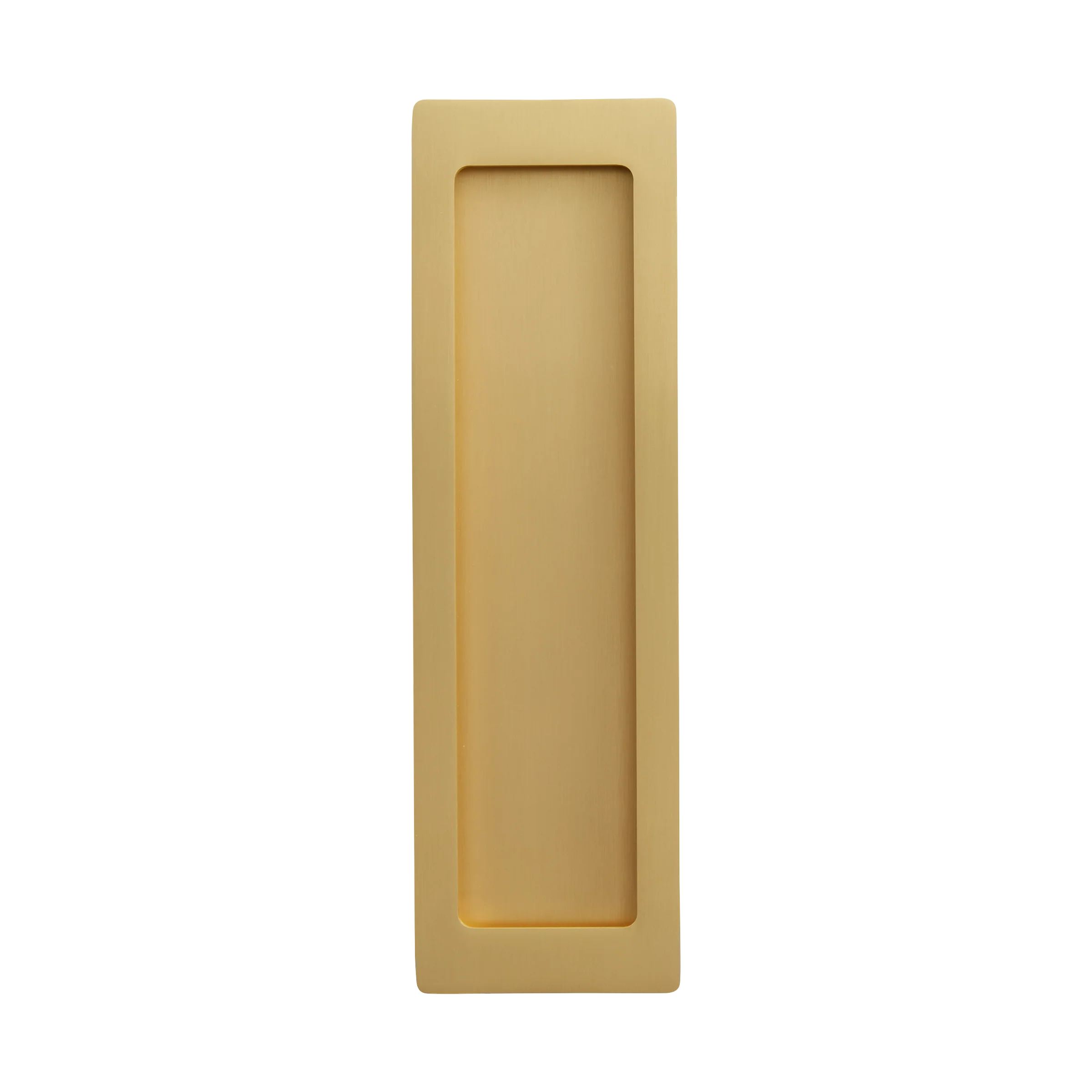 Momo Handles Cavity Slider Flush Pull Brushed Satin Brass