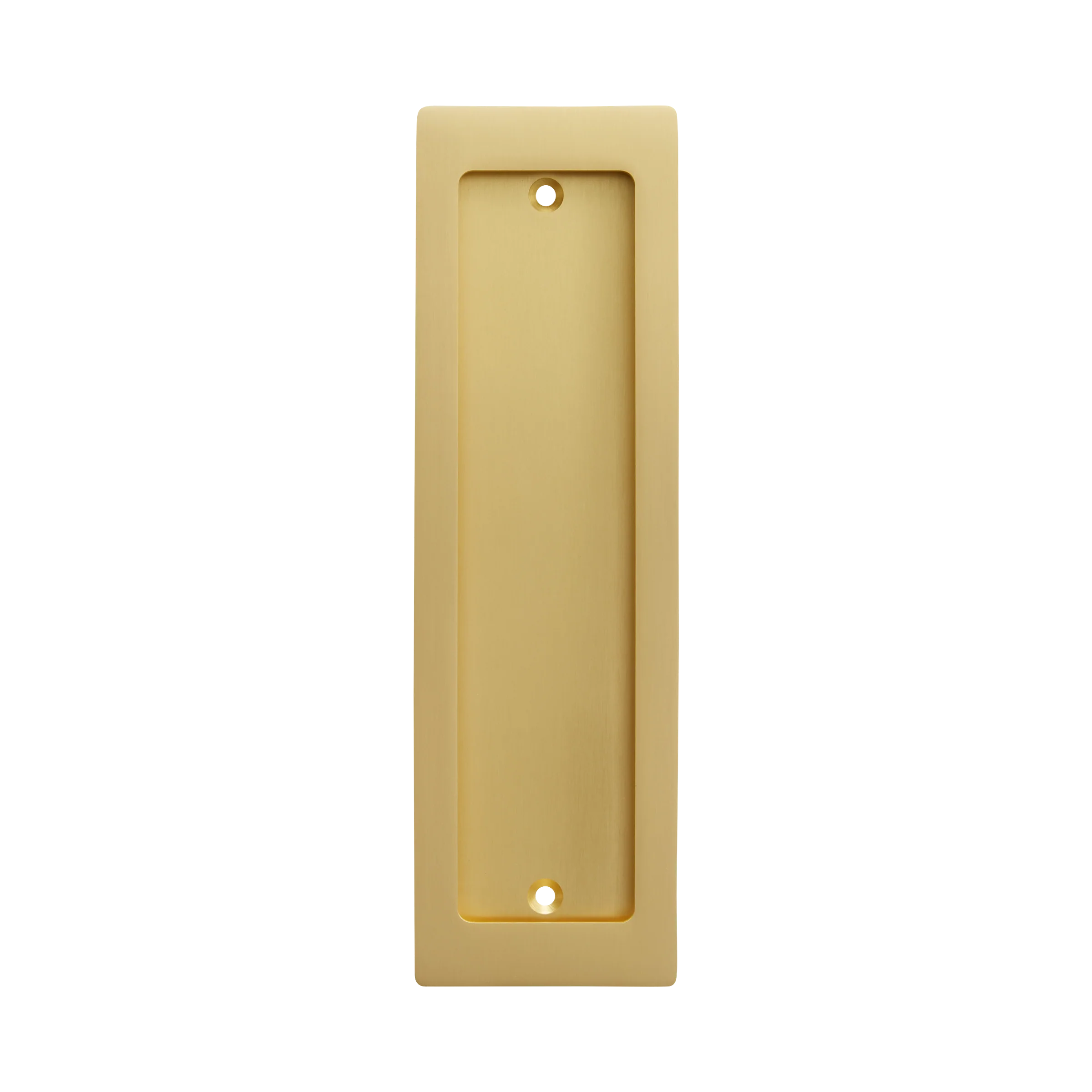 Momo Handles Cavity Slider Flush Pull Brushed Satin Brass