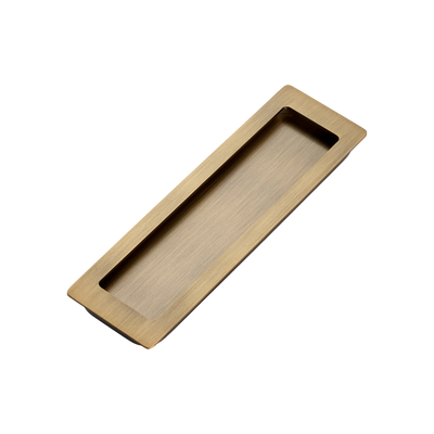 Momo Handles Cavity Slider Flush Pull Dark Brushed Brass