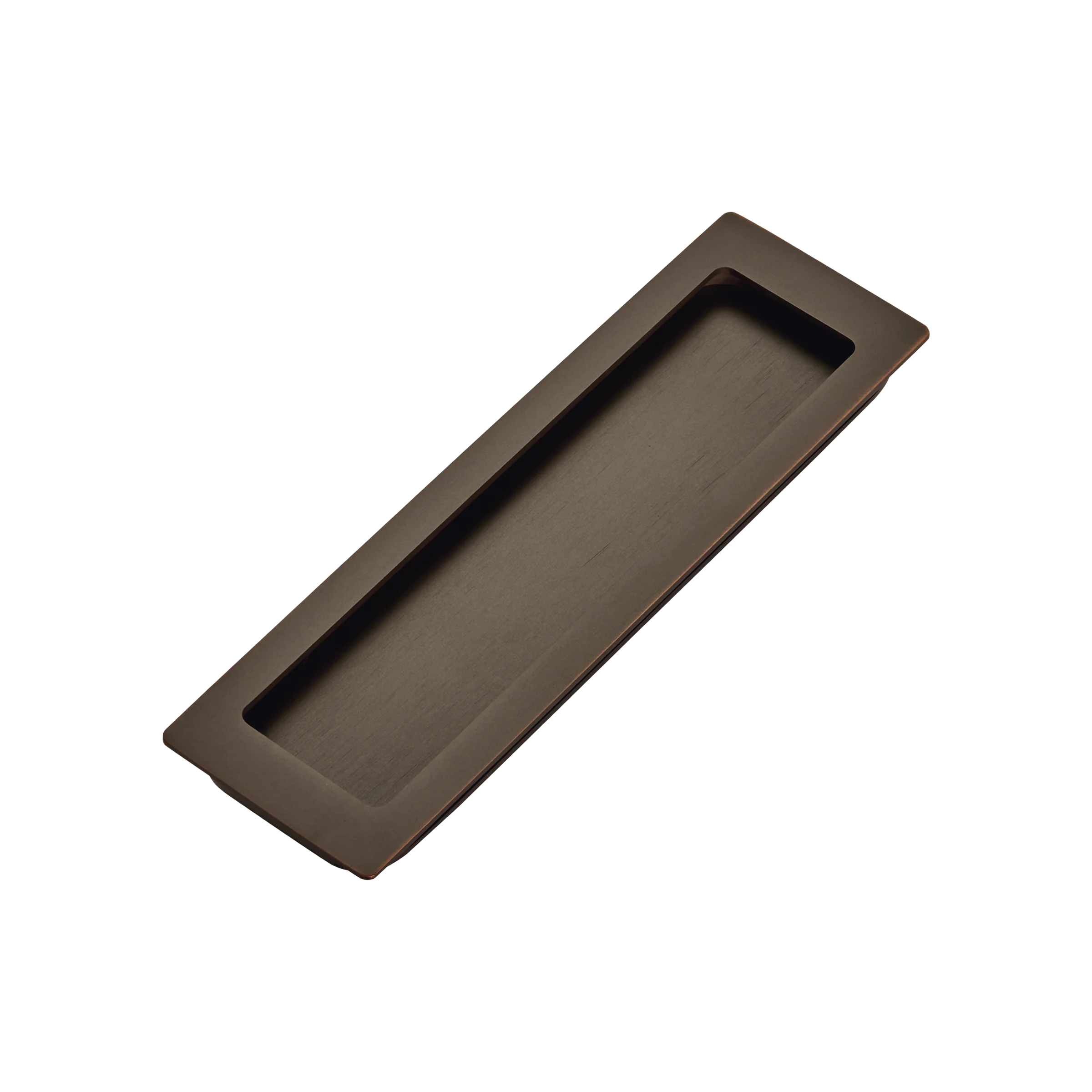 Momo Handles Cavity Slider Flush Pull Dark Bronze