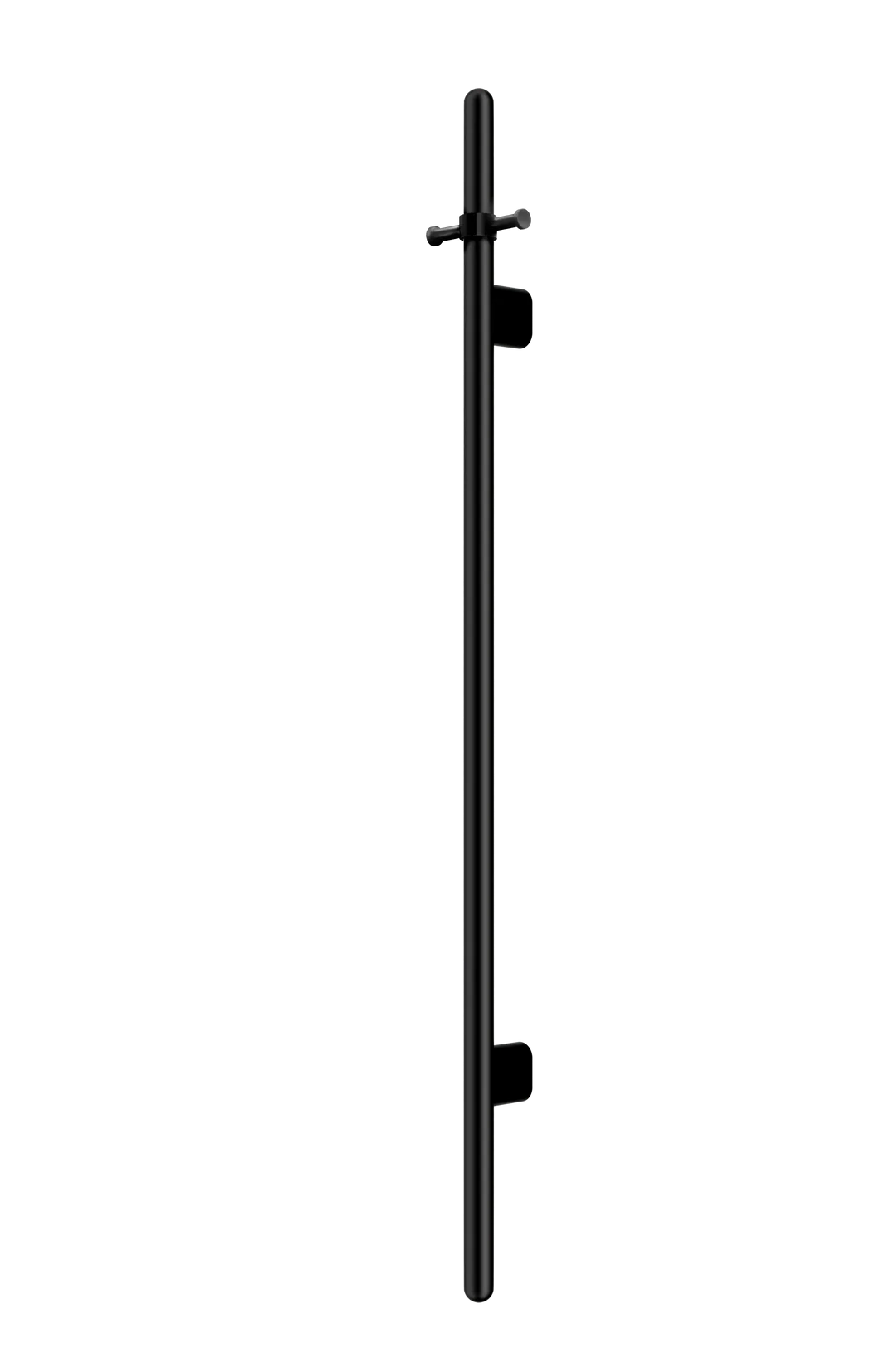 Meir Heated Vertical Towel Rail - Matte Black