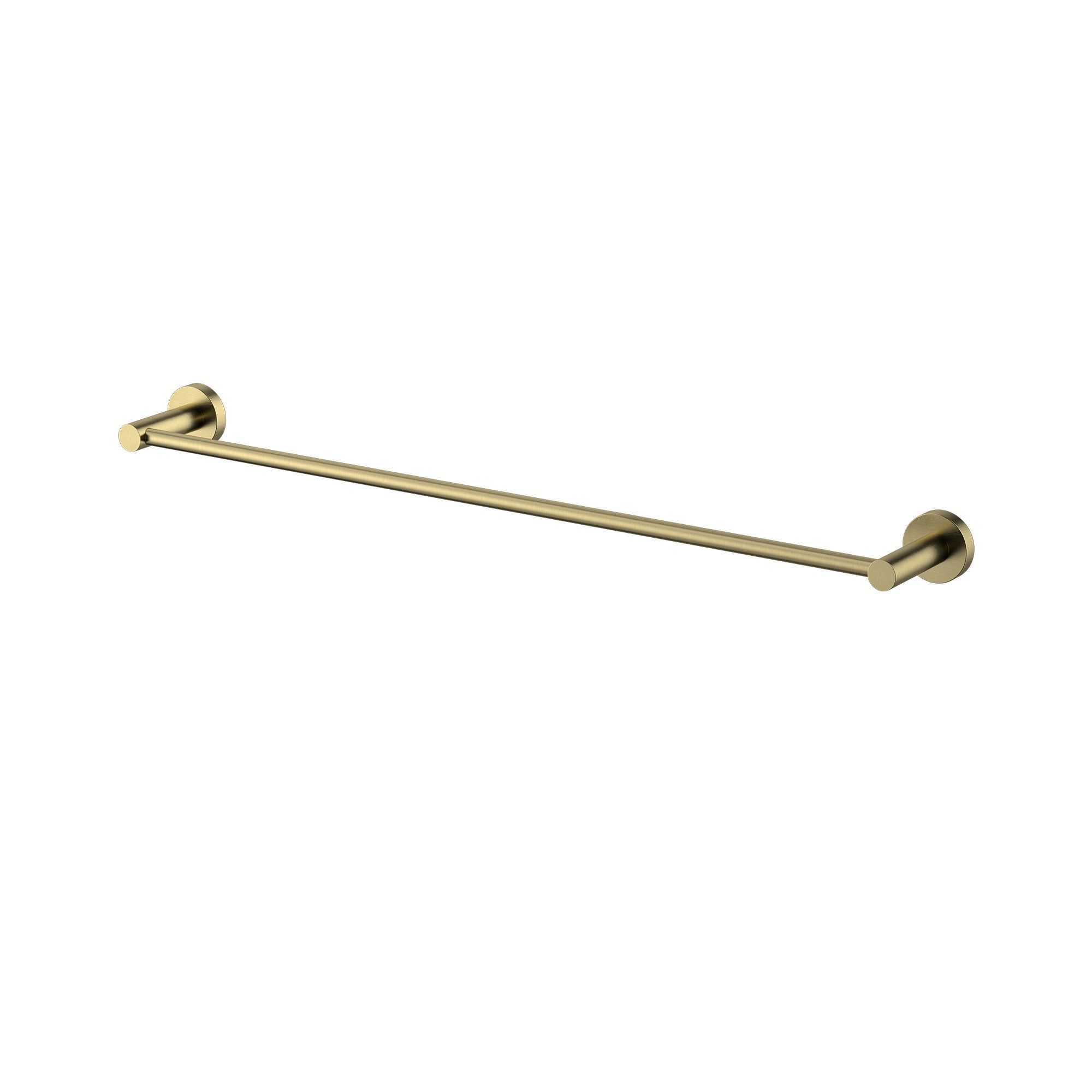 Modern National Single Towel Rail 600mm Brushed Bronze